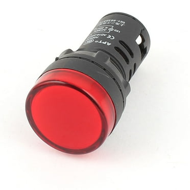 1x Car Red Indicator Light 110V 120V AC DC LED Signal Pilot Accessories 16mm